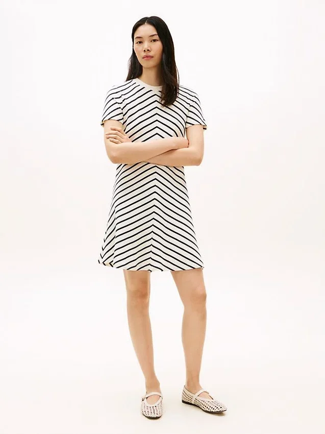 Chevron Stripe Interlock Dress Chevron Stripe Interlock Dress