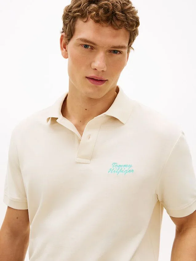 Classic Fit Embroidered Palm Tree Polo Classic Fit Embroidered Palm Tree Polo