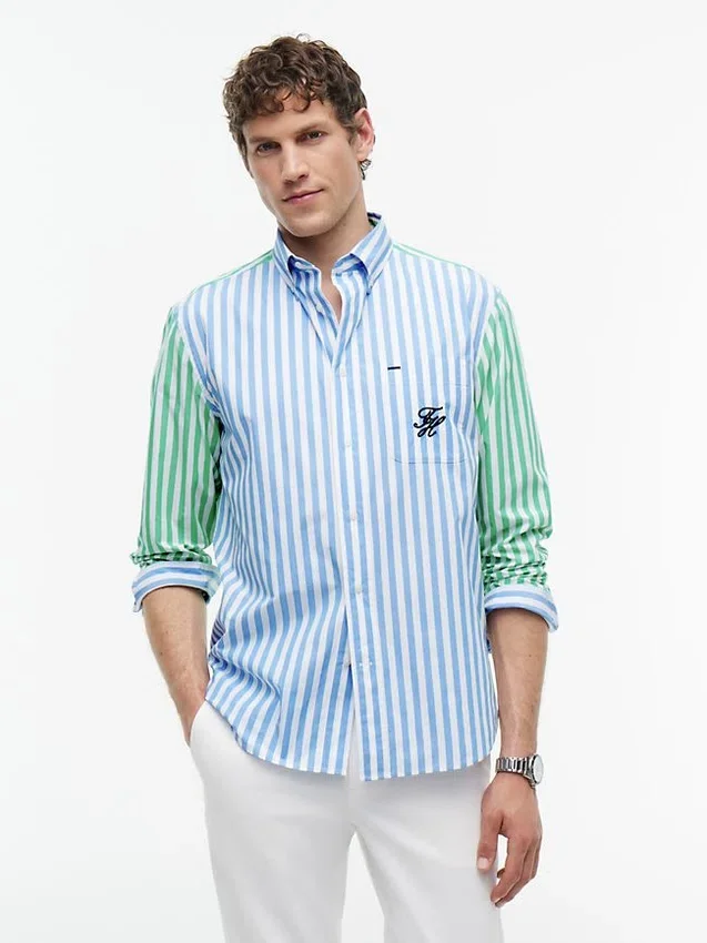Classic Fit Mix Stripe Paper-Touch Shirt Classic Fit Mix Stripe Paper-Touch Shirt