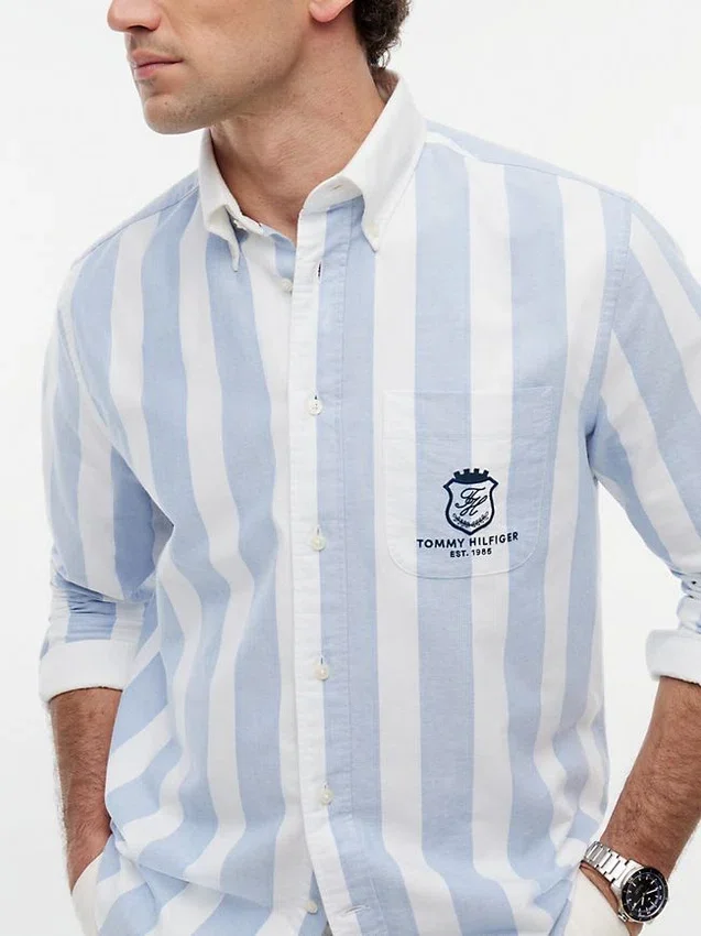 Classic Fit Monogram Crest Oxford Shirt Classic Fit Monogram Crest Oxford Shirt