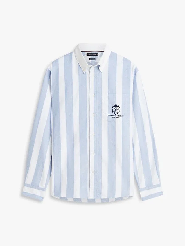 Classic Fit Monogram Crest Oxford Shirt Classic Fit Monogram Crest Oxford Shirt