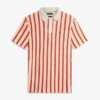 Classic Fit Stripe Open-Knit Polo Classic Fit Stripe Open-Knit Polo