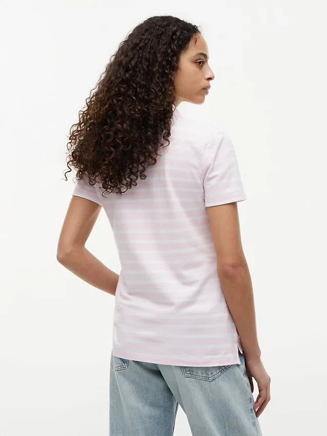 Classic Fit Striped Stretch Pique Polo Classic Fit Striped Stretch Pique Polo