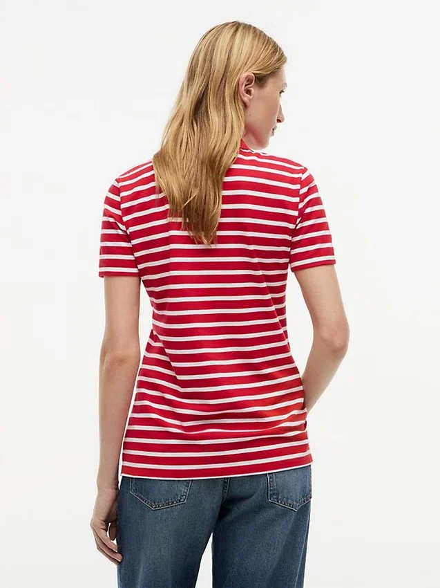 Classic Fit Striped Stretch Pique Polo Classic Fit Striped Stretch Pique Polo