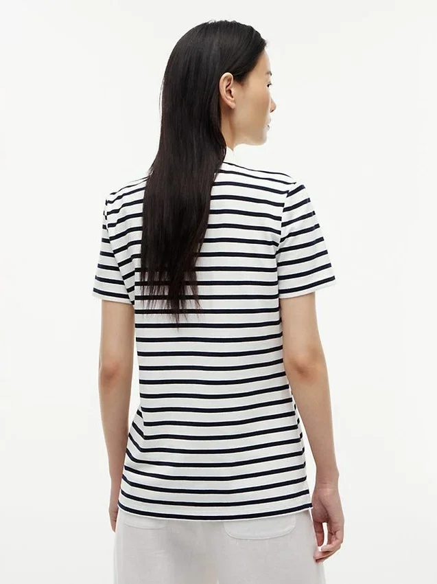 Classic Fit Striped Stretch Pique Polo Classic Fit Striped Stretch Pique Polo