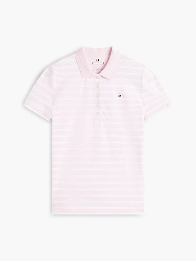 Classic Fit Striped Stretch Pique Polo Classic Fit Striped Stretch Pique Polo