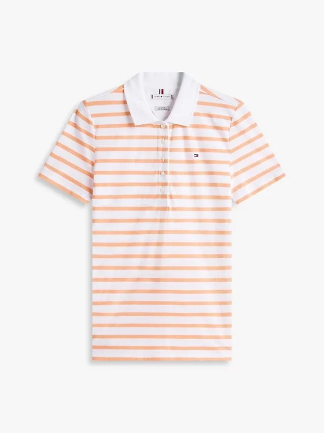 Classic Fit Striped Stretch Pique Polo Classic Fit Striped Stretch Pique Polo