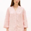 Collarless Linen Pullover Shirt Collarless Linen Pullover Shirt