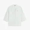 Collarless Linen Pullover Shirt Collarless Linen Pullover Shirt