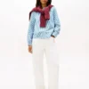 Collarless Poplin Shirt Collarless Poplin Shirt