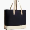 Colorblock Canvas Tote Bag