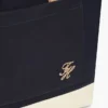 Colorblock Canvas Tote Bag