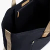 Colorblock Canvas Tote Bag