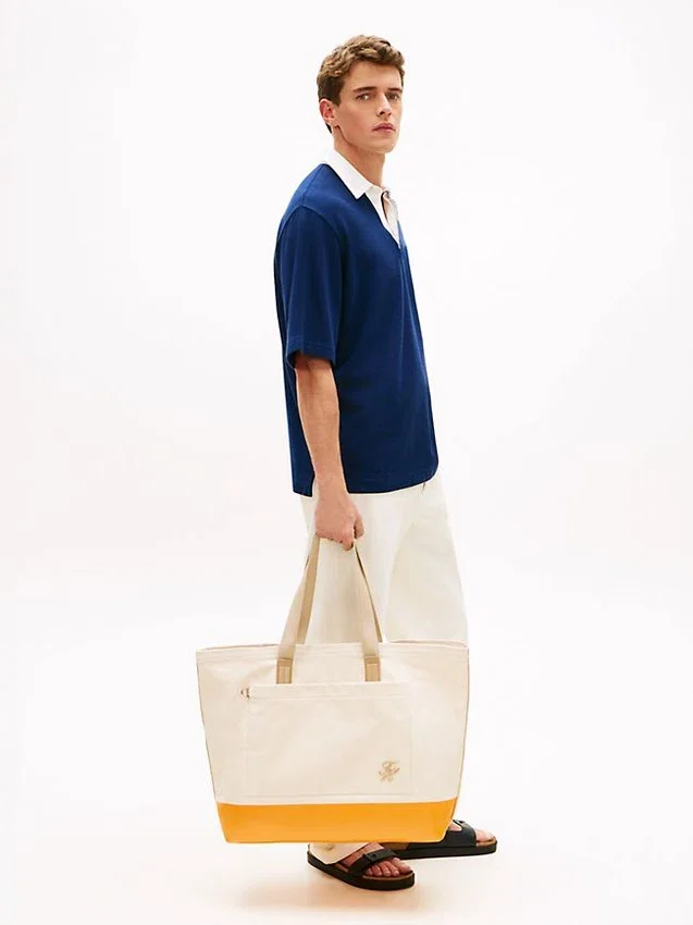 Colorblock Canvas Tote Bag Colorblock Canvas Tote Bag