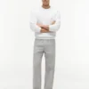 Cotton-Linen Blend Relaxed Pant