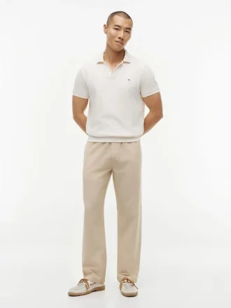Cotton-Linen Blend Relaxed Pant