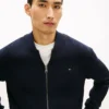 Cotton Zip Baseball Cardigan Cotton Zip Baseball Cardigan