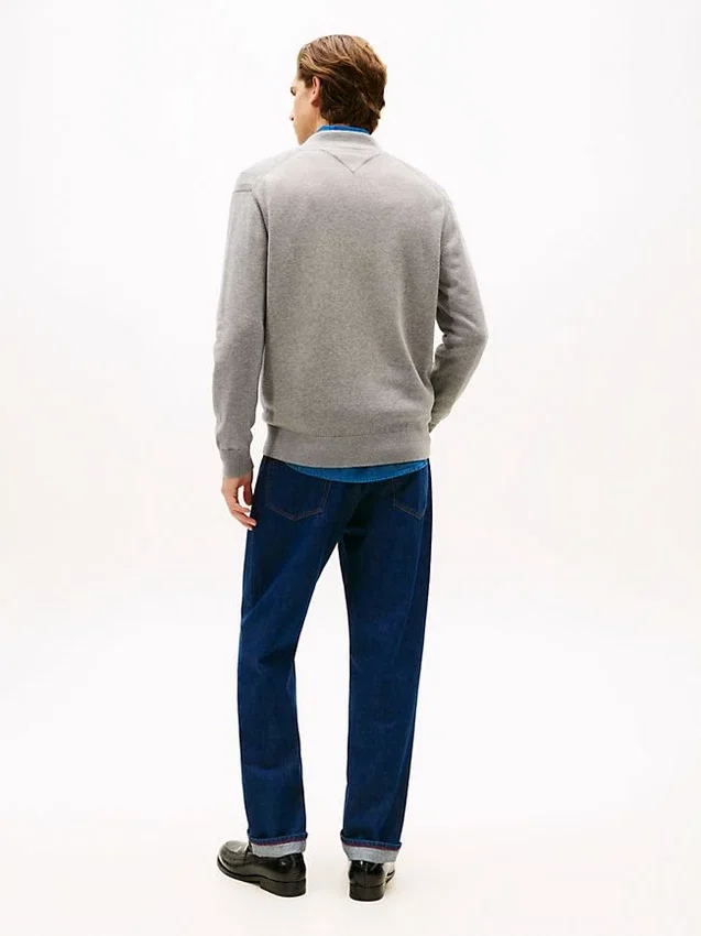 Cotton Zip Baseball Cardigan Cotton Zip Baseball Cardigan
