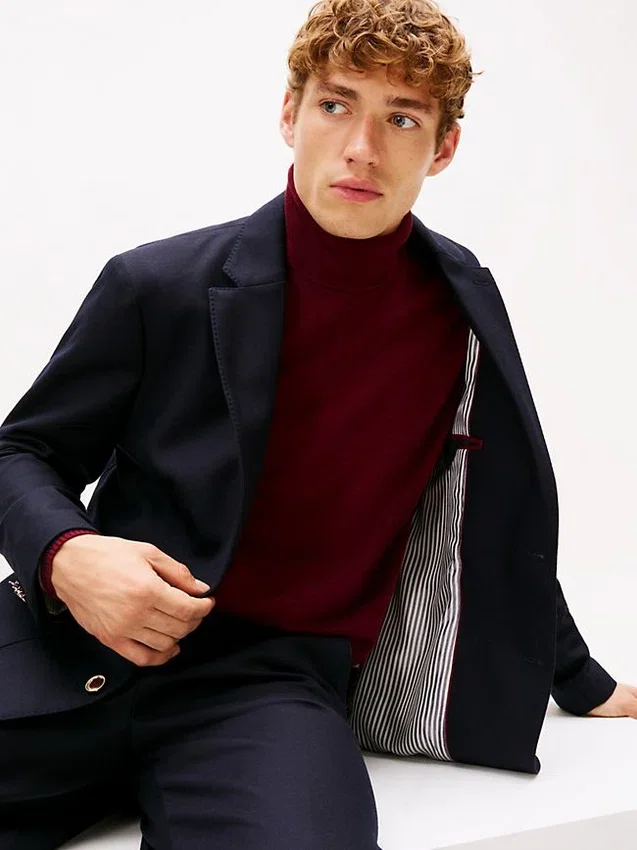 Crest Logo Wool Club Blazer Crest Logo Wool Club Blazer