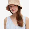 Crocheted Raffia Bucket Hat