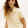 Cropped Shirt & Pant Sleep Set