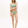 Crossed-Back Seersucker Bikini Top Crossed-Back Seersucker Bikini Top