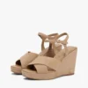 Crossed-Strap Suede Wedge Sandal Crossed-Strap Suede Wedge Sandal