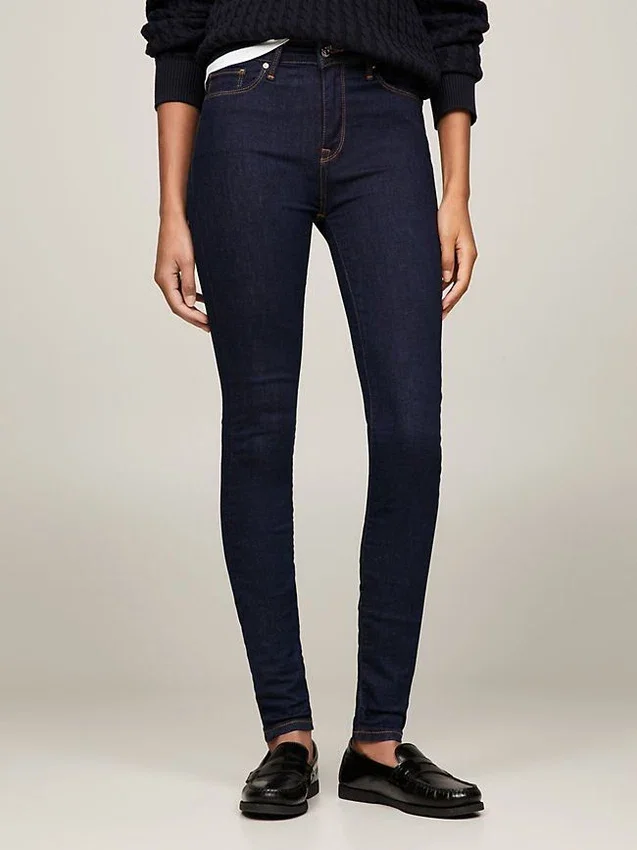 Dark Rinse Mid-Rise Skinny Fit Jean Dark Rinse Mid-Rise Skinny Fit Jean