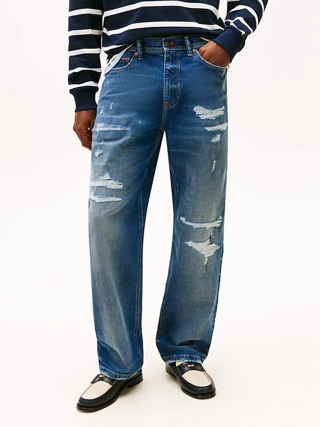 Distressed Loose Fit Jean Distressed Loose Fit Jean