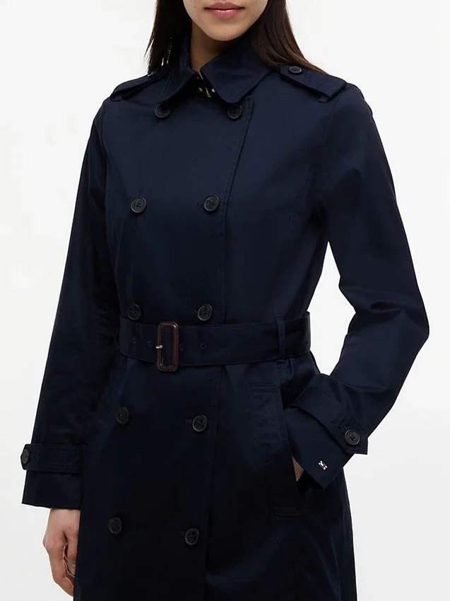 Double-Breasted Belted Trench Coat Double-Breasted Belted Trench Coat