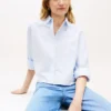 Embellished Cropped Poplin Shirt