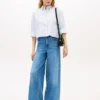 Embellished Cropped Poplin Shirt
