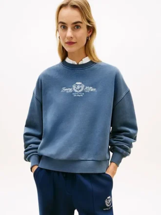 Embroidered Club Crest Logo Sweatshirt