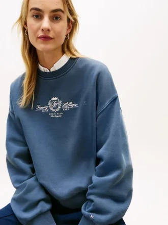 Embroidered Club Crest Logo Sweatshirt