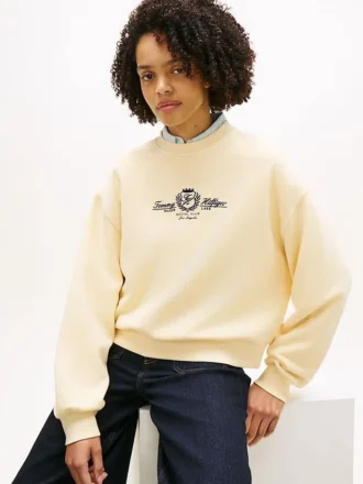 Embroidered Club Crest Logo Sweatshirt