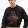 Embroidered Crest Logo Sweatshirt