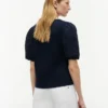 Embroidered Eyelet Mixed-Media Top
