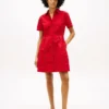 Embroidered Eyelet Poplin Shirtdress Embroidered Eyelet Poplin Shirtdress