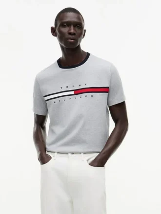 Embroidered Flag Logo T-Shirt
