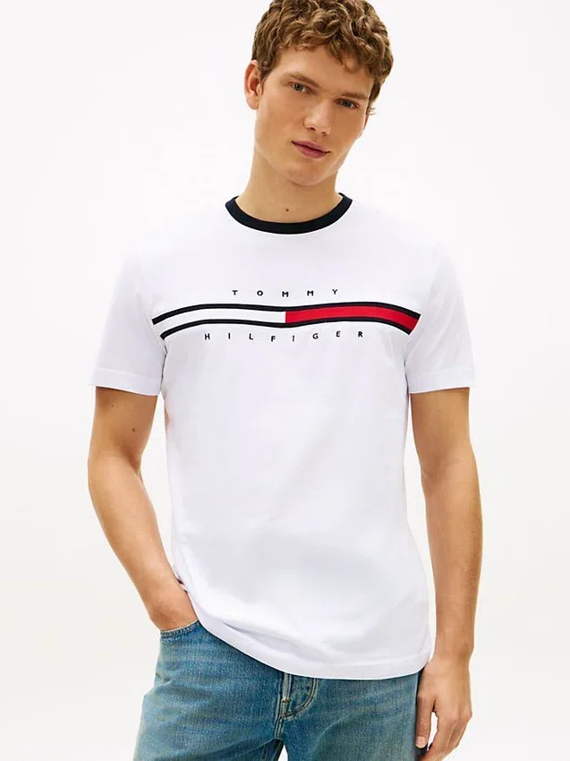 Embroidered Flag Logo T-Shirt Embroidered Flag Logo T-Shirt