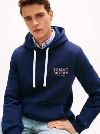 Embroidered Monotype Logo Hoodie