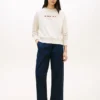 Embroidered Nautical Flag Sweatshirt