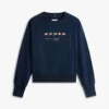Embroidered Nautical Flag Sweatshirt