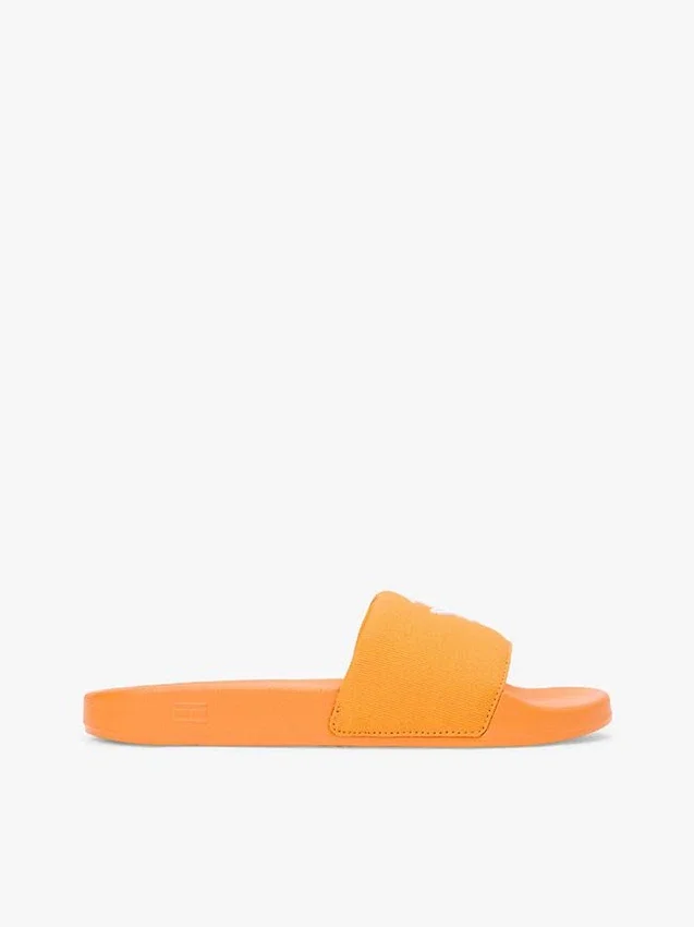 Embroidered Script Monogram Pool Slide Embroidered Script Monogram Pool Slide