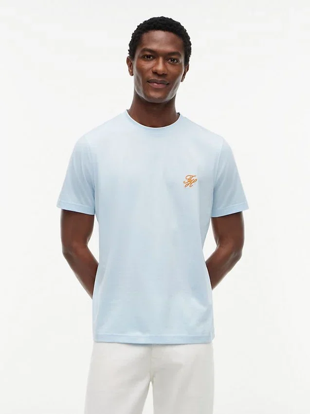 Embroidered Script Monogram T-Shirt Embroidered Script Monogram T-Shirt