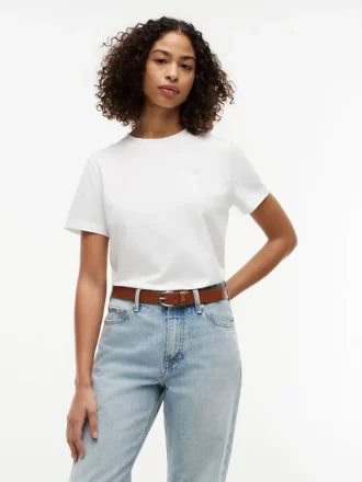 Embroidered Script Monogram T-Shirt