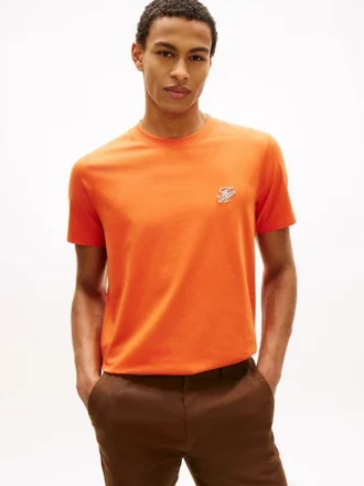 Embroidered Script Monogram T-Shirt