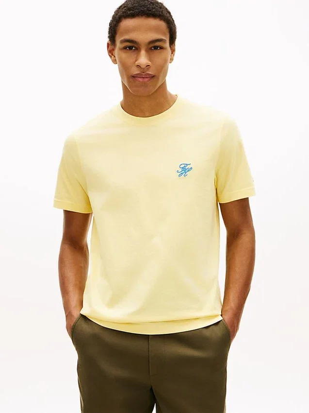 Embroidered Script Monogram T-Shirt Embroidered Script Monogram T-Shirt
