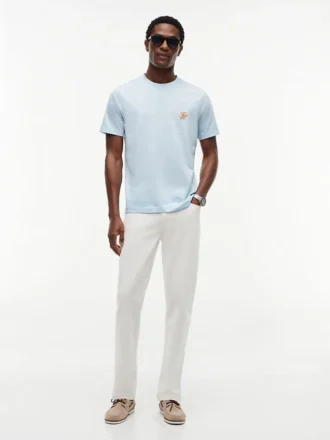 Embroidered Script Monogram T-Shirt