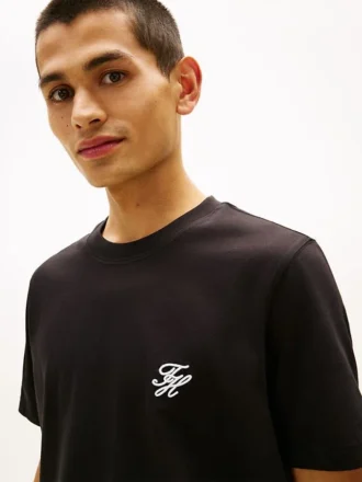 Embroidered Script Monogram T-Shirt